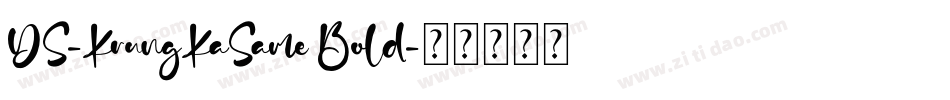 DS-KrungKaSame Bold字体转换